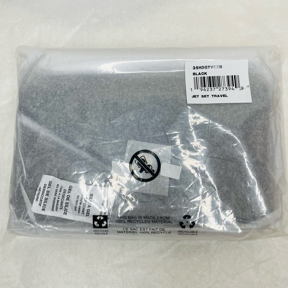 NWT Michael Kors Black Envelope Signature Logo Crossbody Bag - Picture 6 of 7